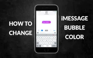 How To Change Text Message Or IMessage Bubble Color On IPhone IPad   How To Change IMessage Bubble Color 300x188 