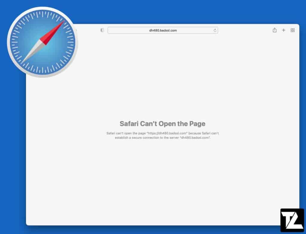 apple safari secure connection failed